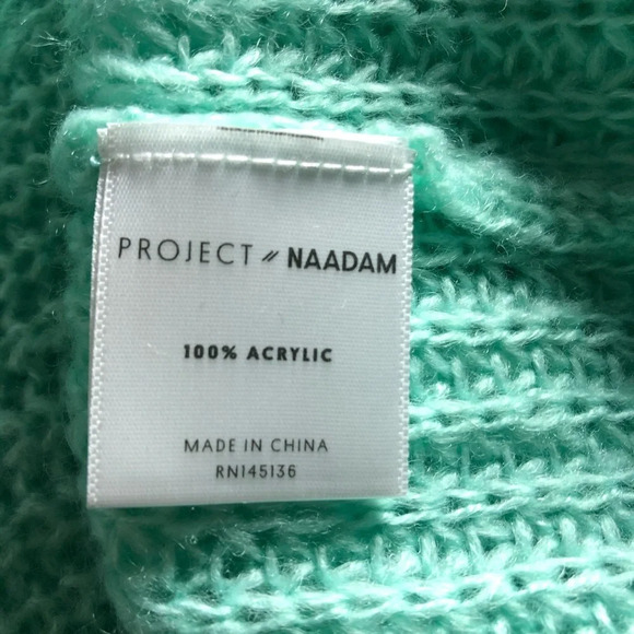 Project Naadam sweater mint green. Size S. Cozy - Picture 5 of 5